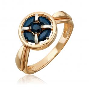Золотое кольцо Platina с сапфиром 01-5885-00-102-1110 фото