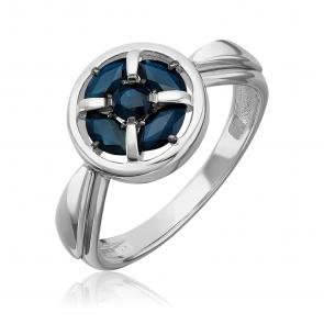 Кольцо из белого золота Platina с сапфиром 01-5885-00-102-1120 фото