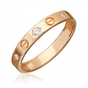Золотое кольцо Platina с фианитом 01-5888-00-401-1110 фото