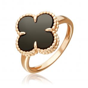 Золотое кольцо Platina с ониксом 01-5894-00-281-1110 фото