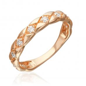 Золотое кольцо Platina с фианитом 01-5900-00-401-1110 фото