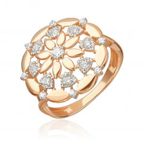 Золотое кольцо Platina с фианитом 01-5901-00-401-1110 фото