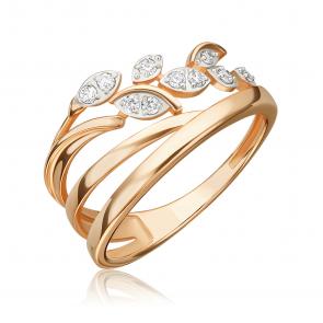 Золотое кольцо Platina с фианитом 01-5902-00-401-1110 фото