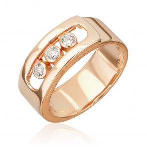 Золотое кольцо Platina с фианитом 01-5905-00-401-1110 фото