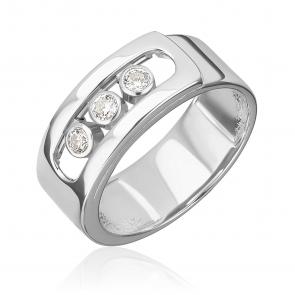 Кольцо из белого золота Platina с танцующим фианитом 01-5905-00-401-1120 фото