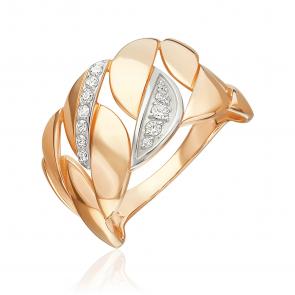 Золотое кольцо Platina с фианитом 01-5910-00-401-1110 фото