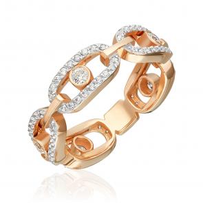 Золотое кольцо Platina с фианитом 01-5913-00-401-1110 фото