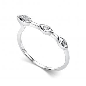 Серебряное кольцо АЛЬКОР с бриллиантом 01-5924/000Б-00 фото