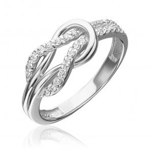 Кольцо из белого золота Platina с фианитом 01-5926-00-401-1120 фото
