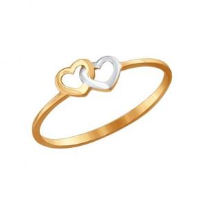 Золотое кольцо SOKOLOV 017128 фото