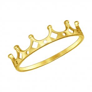 Кольцо из лимонного золота SOKOLOV 017172-2 фото