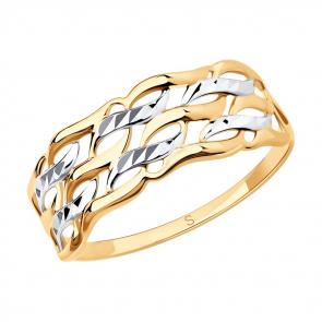 Золотое кольцо SOKOLOV 017310 фото