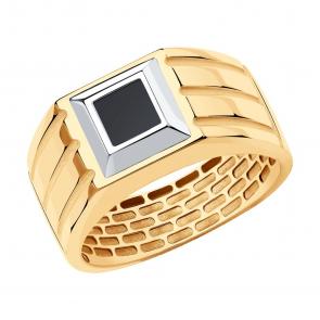 Золотое кольцо SOKOLOV с шпинелью 018626 фото