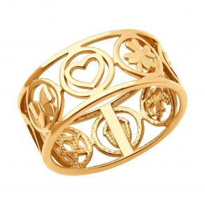 Золотое кольцо SOKOLOV 019332 фото