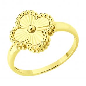 Золотое кольцо SOKOLOV 019616-2 фото