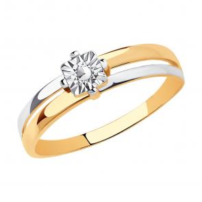 Золотое кольцо SOKOLOV 019691 фото