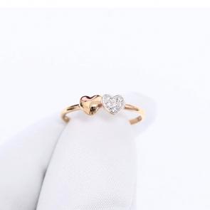 Золотое кольцо SOKOLOV с фианитом 019847 фото