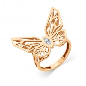 Золотое кольцо Мастер Бриллиант с фианитом 01M001-0898-0001-010 фото