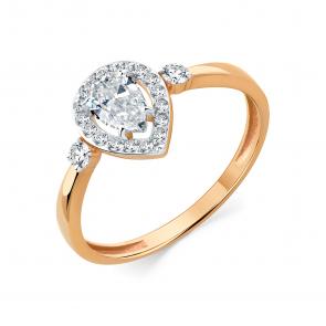 Золотое кольцо Мастер Бриллиант с фианитом 01M001-0974-0001-011 фото