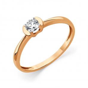 Золотое кольцо Мастер Бриллиант с фианитом 01M001-0979-0001-011 фото