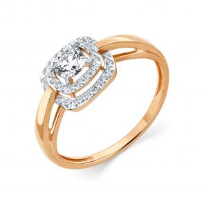 Золотое кольцо Мастер Бриллиант с фианитом 01M001-1002-0001-011 фото