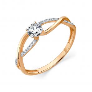 Золотое кольцо Мастер Бриллиант с фианитом 01M001-1019-0001-011 фото