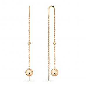 Золотые серьги Мастер Бриллиант 01M002-0645-0000-010 фото