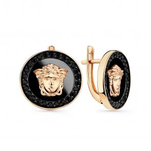 Золотые серьги Мастер Бриллиант с фианитом 01M002-0772-0005-012 фото