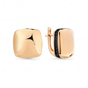 Золотые серьги Мастер Бриллиант с фианитом 01M002-0921-0005-012 фото