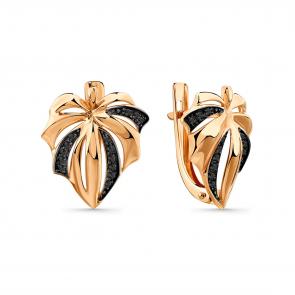 Золотые серьги Мастер Бриллиант с фианитом 01M002-0971-0005-012 фото