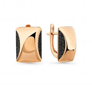 Золотые серьги Мастер Бриллиант с фианитом 01M002-0973-0005-012 фото