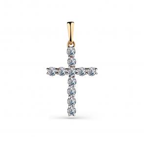 Золотая подвеска Мастер Бриллиант с фианитом 01M004-0049-0001-011 фото