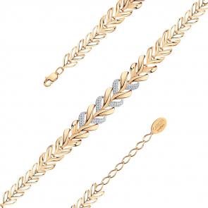 Золотой браслет Мастер Бриллиант с фианитом 01M008-0069-0001-011 фото