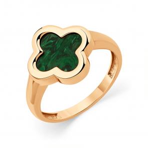 Золотое кольцо Мастер Бриллиант с малахитом 01M01-3-648-8800-010 фото