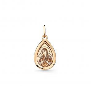 Золотая подвеска-иконка Божией Матери Семистрельная Мастер Бриллиант 01M010-0234-3000-010 фото
