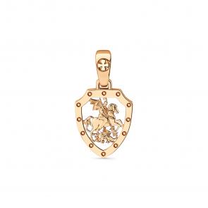 Золотая подвеска-иконка Великомученик Георгий Победоносец Мастер Бриллиант 01M010-0257-0000-010 фото