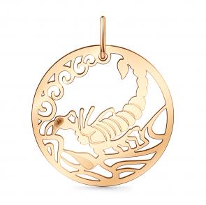 Золотая подвеска Знак зодиака Скорпион Мастер Бриллиант 01M010-0277-0000-010 фото