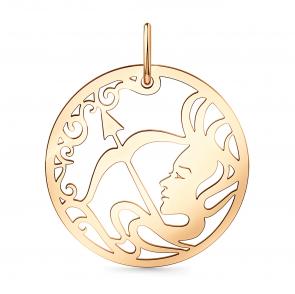Золотая подвеска Знак зодиака Стрелец Мастер Бриллиант 01M010-0278-0000-010 фото