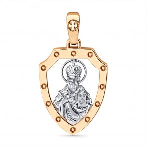 Золотая подвеска-иконка Святитель Николай Чудотворец Мастер Бриллиант 01M010-0304-0000-011 фото