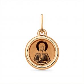 Золотая подвеска-иконка Святая блаженная Матрона Мастер Бриллиант 01M010-0330-3000-010 фото