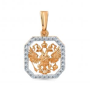 Золотая подвеска Мастер Бриллиант с фианитом 01M010-0344-0001-011 фото