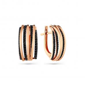 Золотые серьги Мастер Бриллиант с шпинелью 01M02-3-332-7400-012 фото