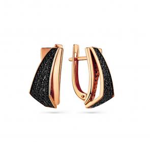 Золотые серьги Мастер Бриллиант с шпинелью 01M02-3-341-7400-012 фото