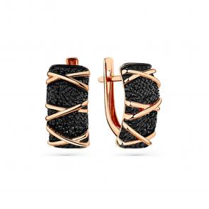 Золотые серьги Мастер Бриллиант с шпинелью 01M02-3-344-7400-012 фото