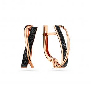 Золотые серьги Мастер Бриллиант с шпинелью 01M02-3-345-7400-012 фото