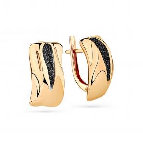 Золотые серьги Мастер Бриллиант с шпинелью 01M02-3-395-7400-012 фото