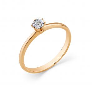 Золотое помолвочное кольцо Мастер Бриллиант с бриллиантом 01M1-104-367 фото