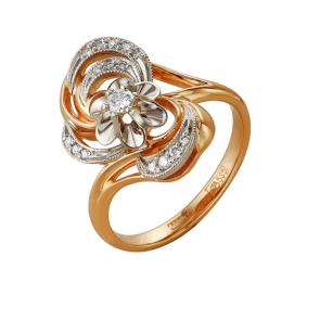 Золотое кольцо Мастер Бриллиант с бриллиантом 01M1-105-114 фото