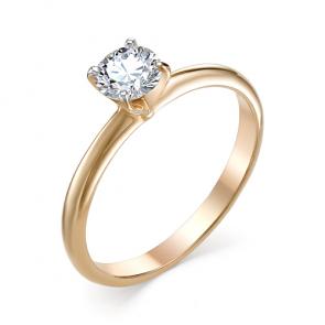 Золотое помолвочное кольцо Мастер Бриллиант с бриллиантом 01M1-105-862/2 фото