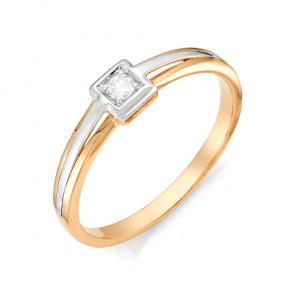 Золотое помолвочное кольцо Мастер Бриллиант с бриллиантом 01M1-105-980 фото